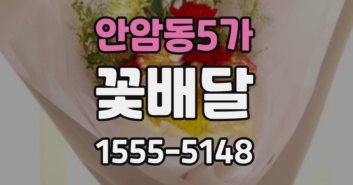 안암동5가 꽃배달