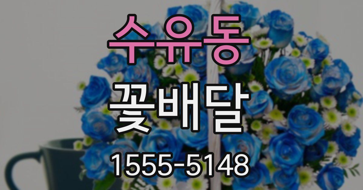 수유동 꽃배달