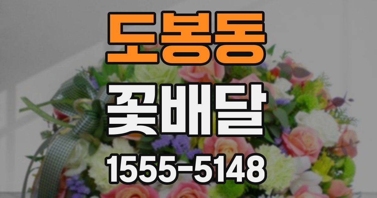 도봉동 꽃배달