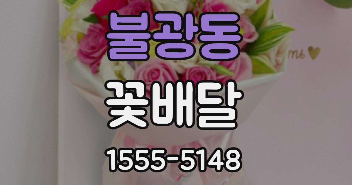 불광동 꽃배달