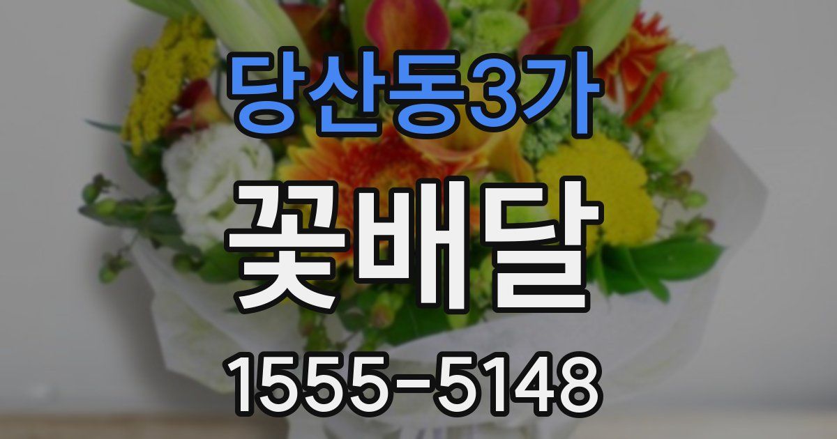 당산동3가 꽃배달