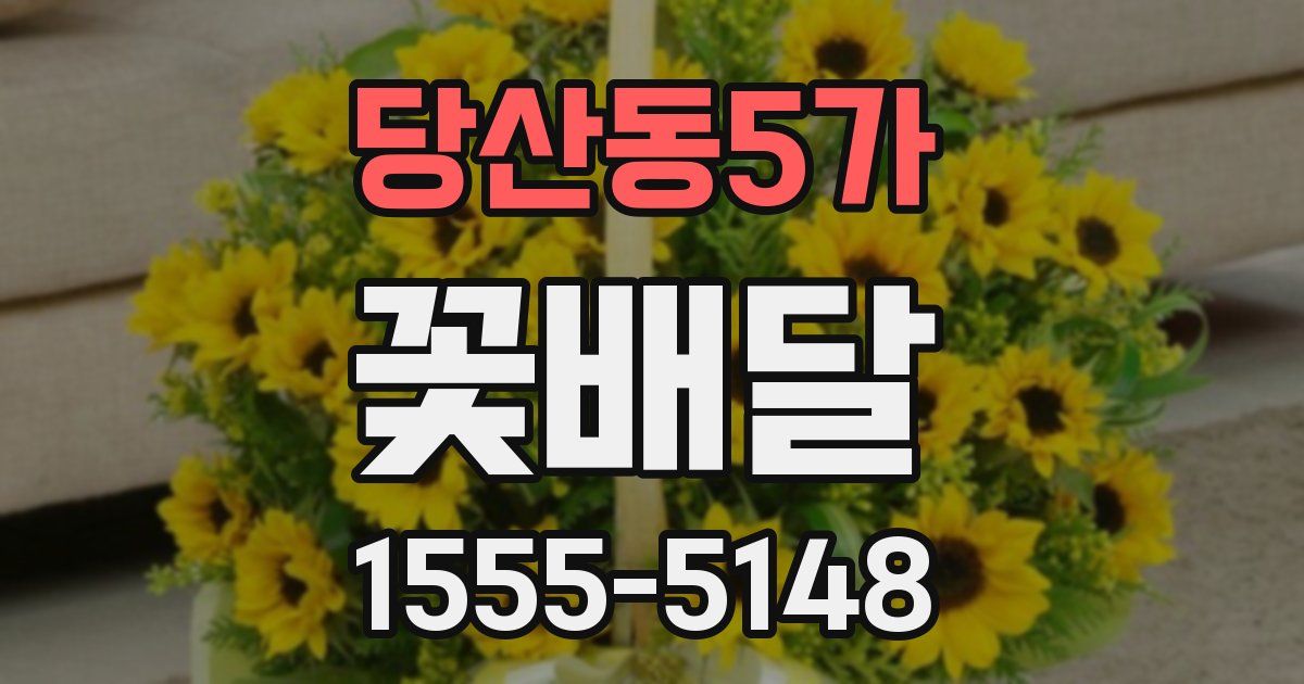 당산동5가 꽃배달