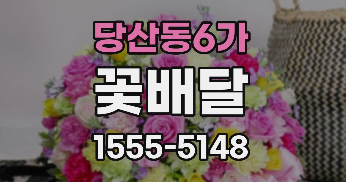 당산동6가 꽃배달
