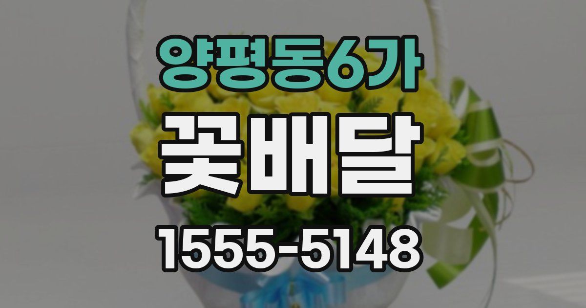 양평동6가 꽃배달