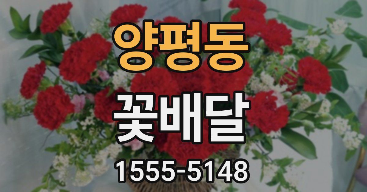 양평동 꽃배달