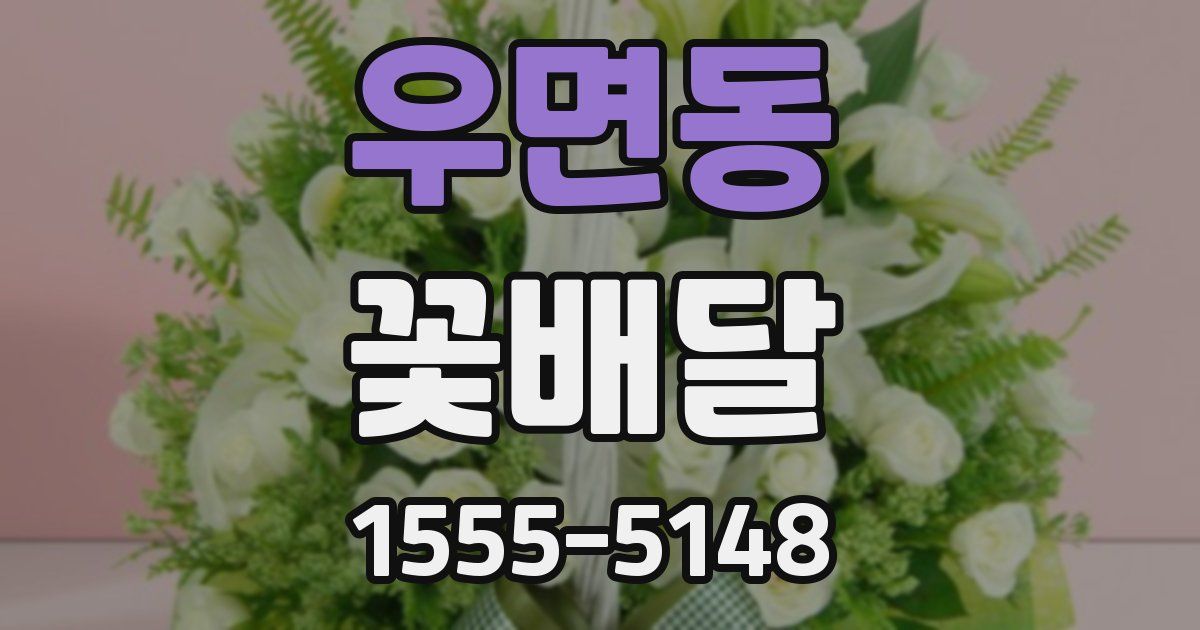 우면동 꽃배달