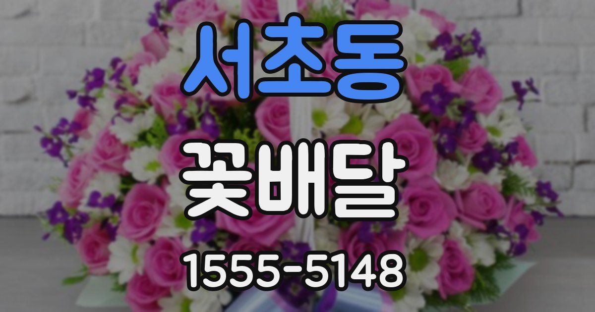 서초동 꽃배달