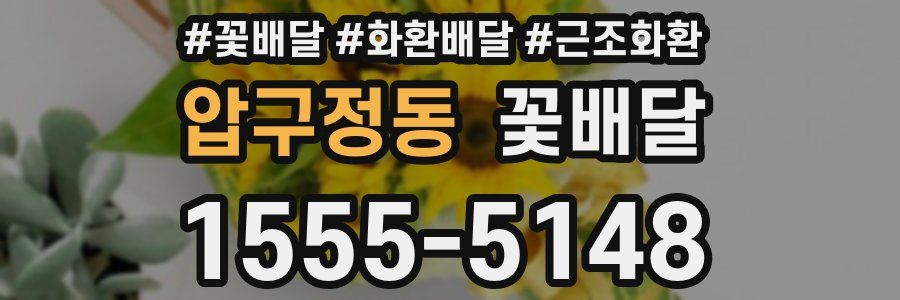 압구정동 꽃배달