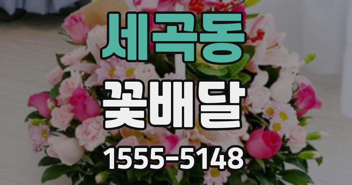 세곡동 꽃배달