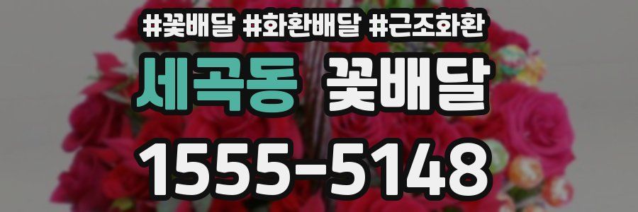 세곡동 꽃배달