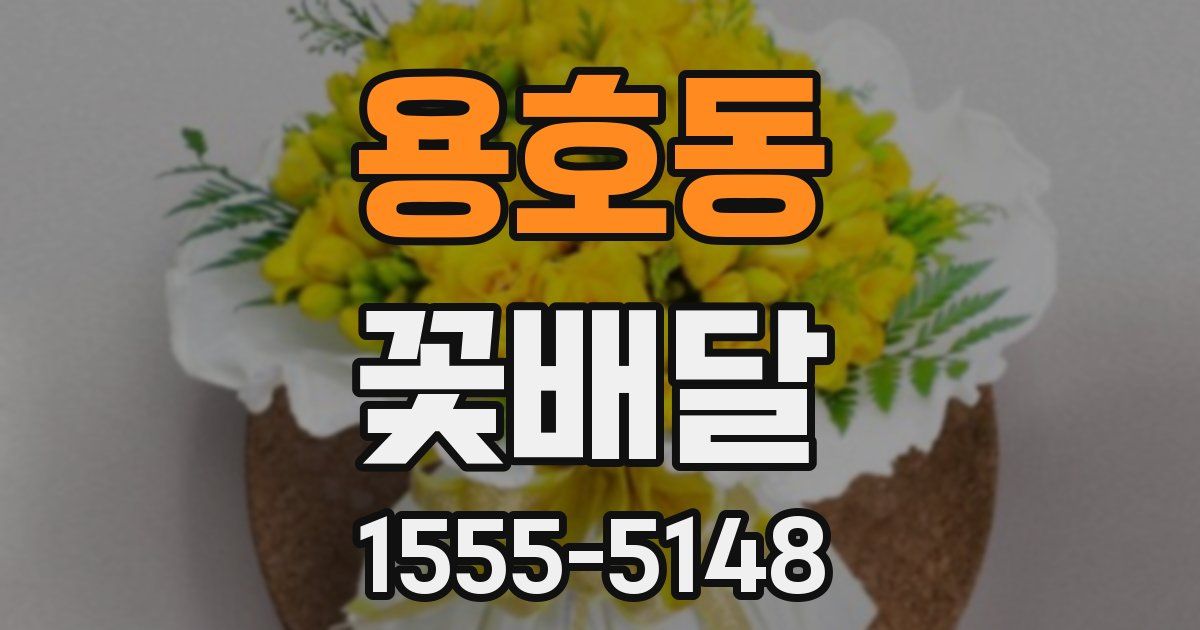용호동 꽃배달