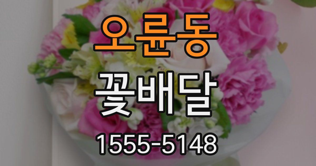 오륜동 꽃배달