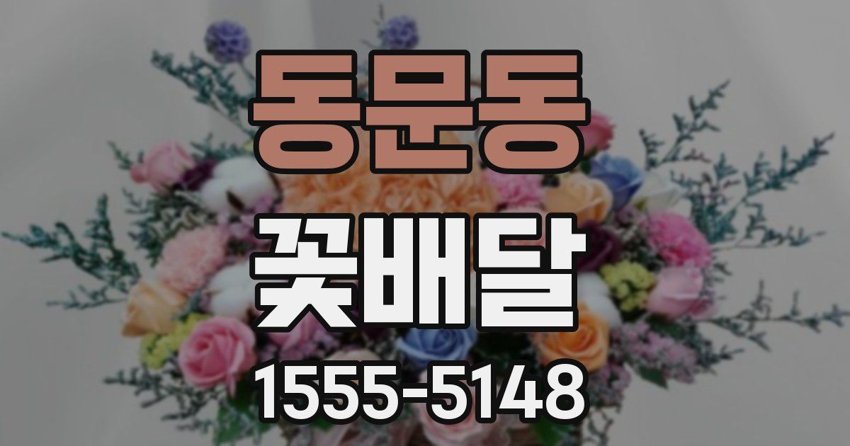 동문동 꽃배달