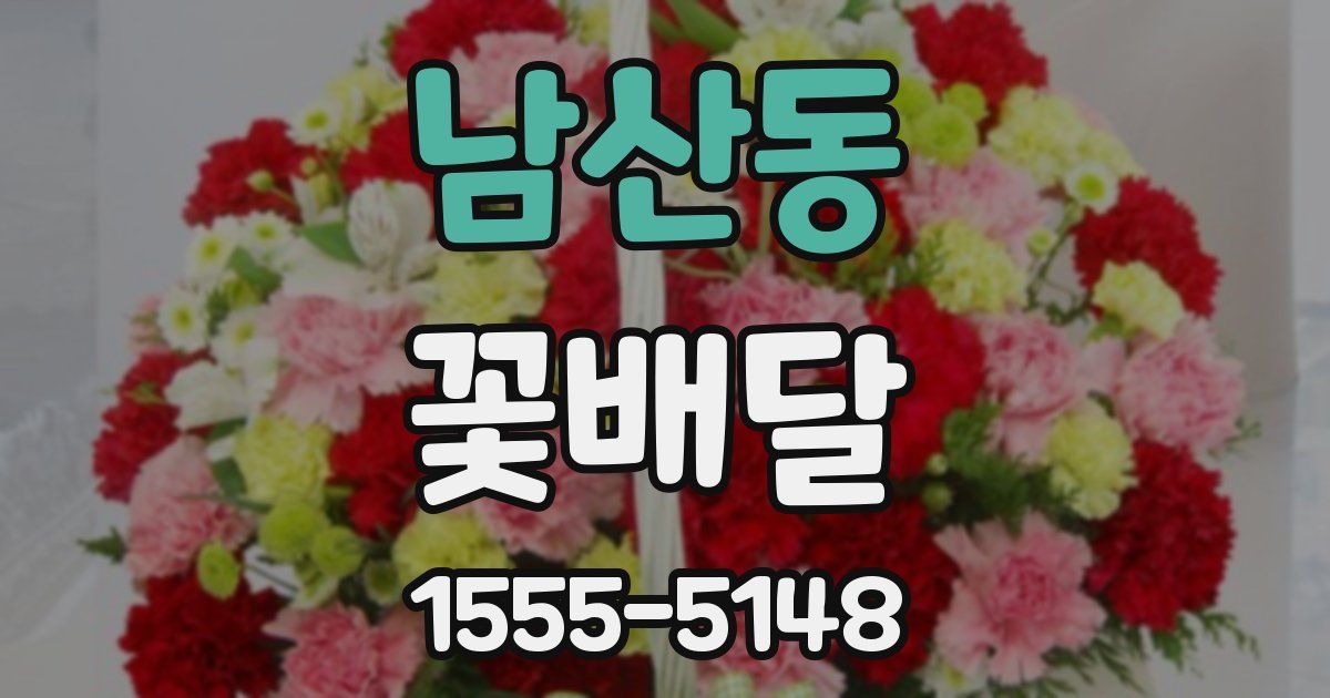 남산동 꽃배달