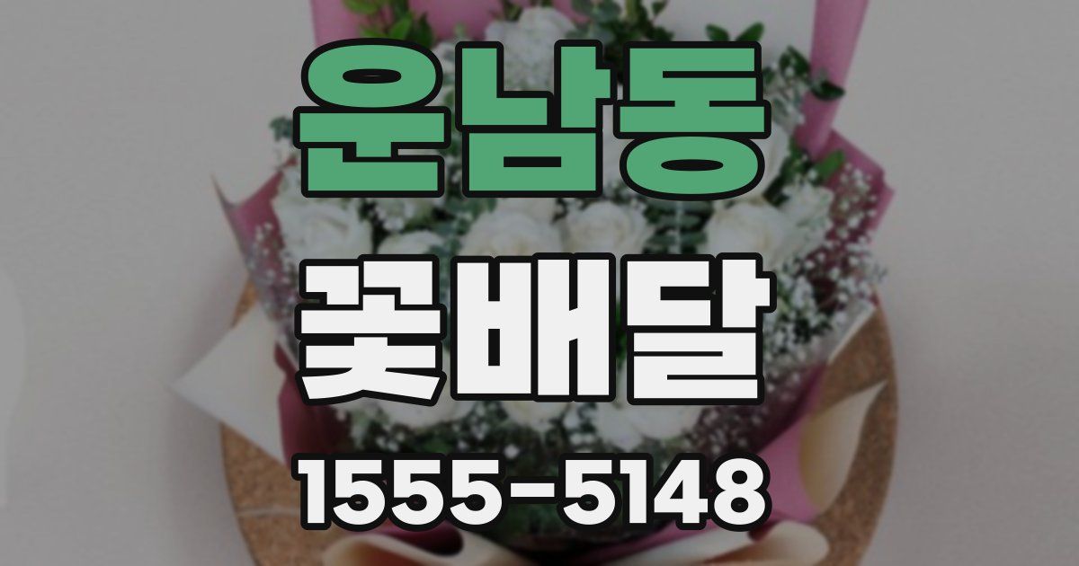 운남동 꽃배달