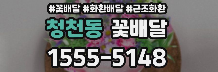 청천동 꽃배달