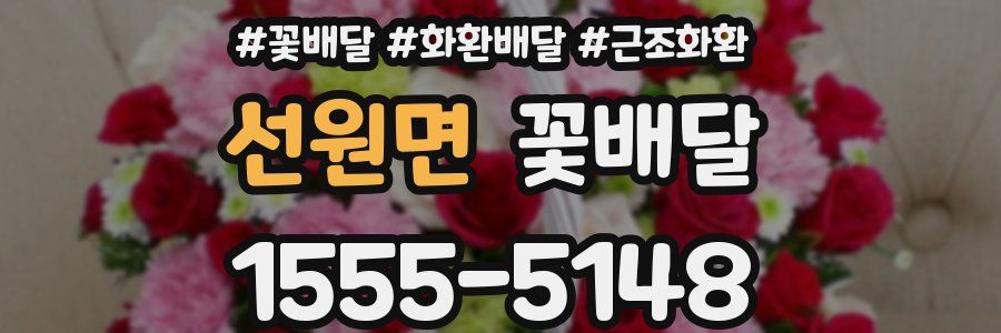 선원면 꽃배달