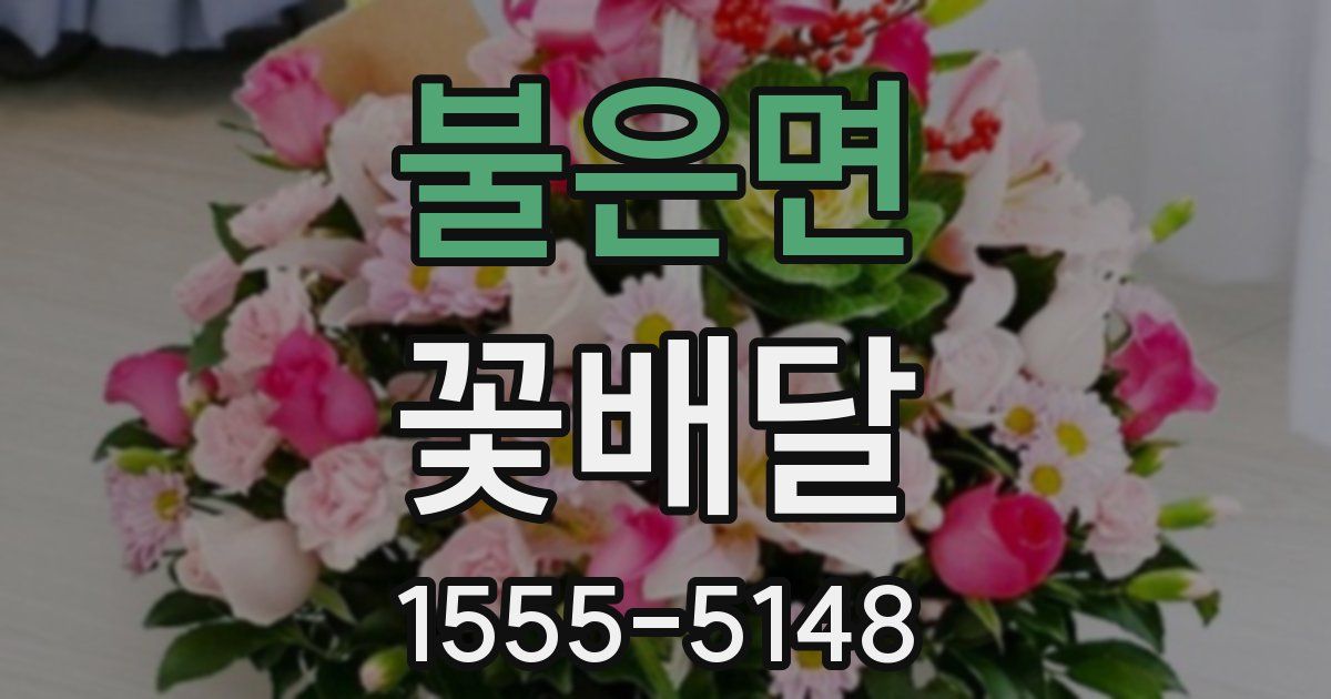 불은면 꽃배달