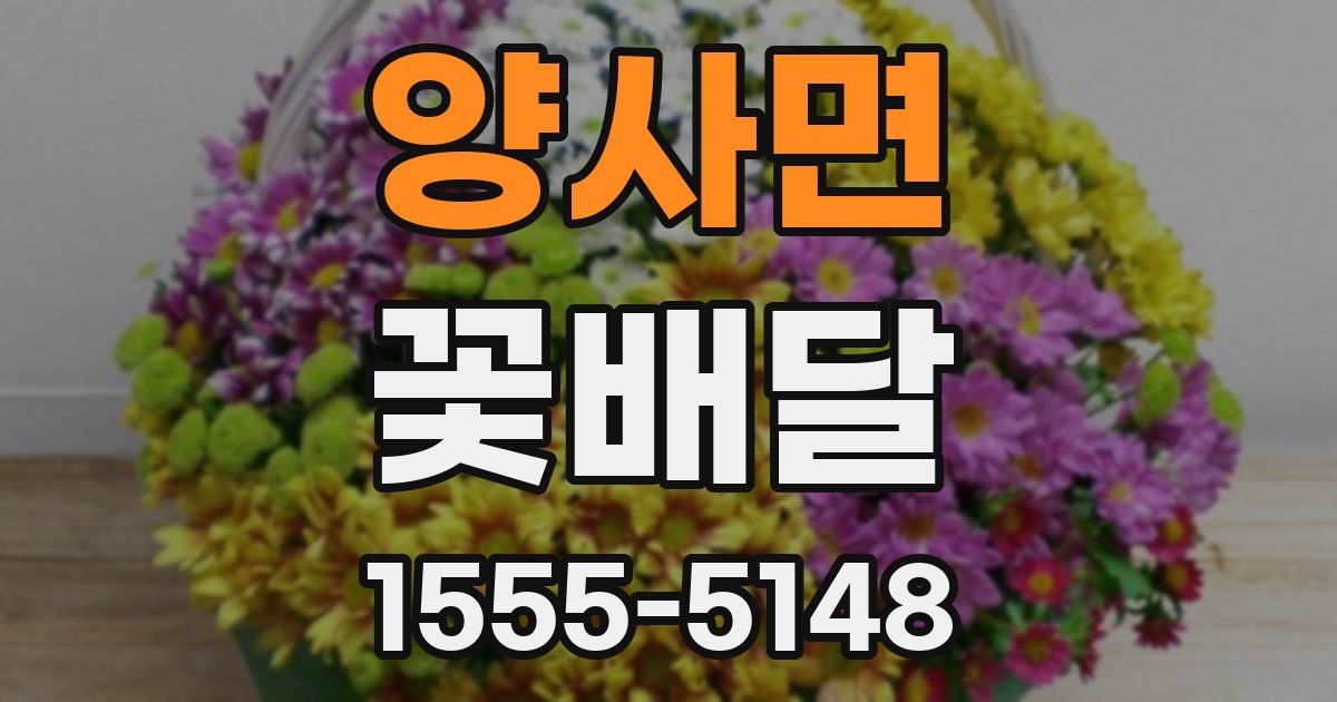 양사면 꽃배달
