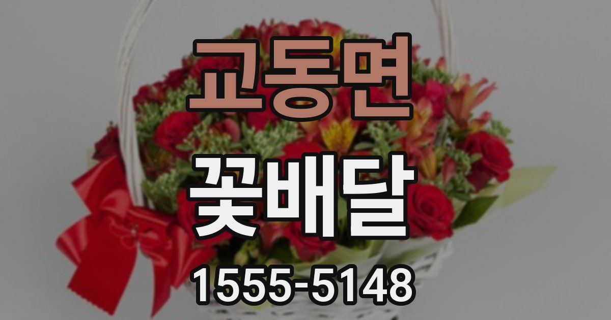 교동면 꽃배달
