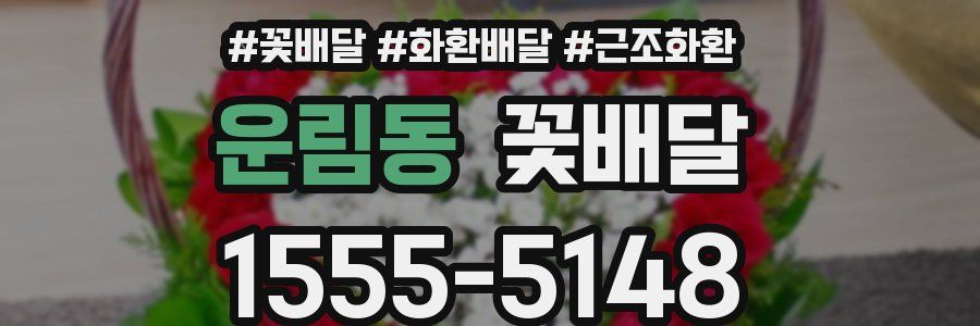 운림동 꽃배달