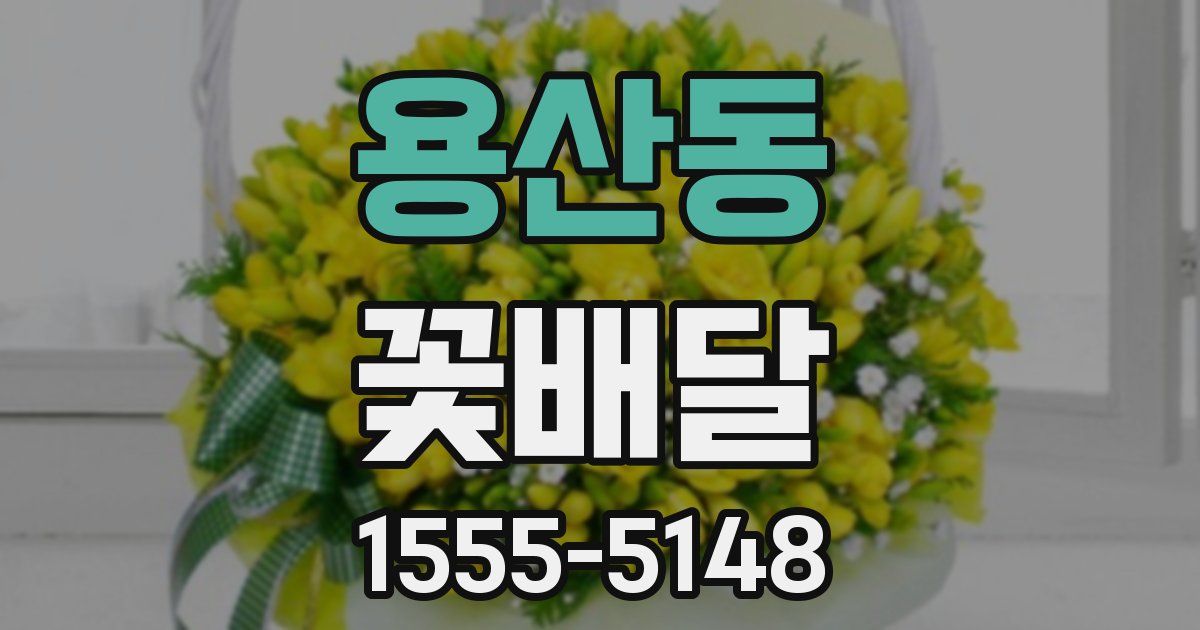 용산동 꽃배달
