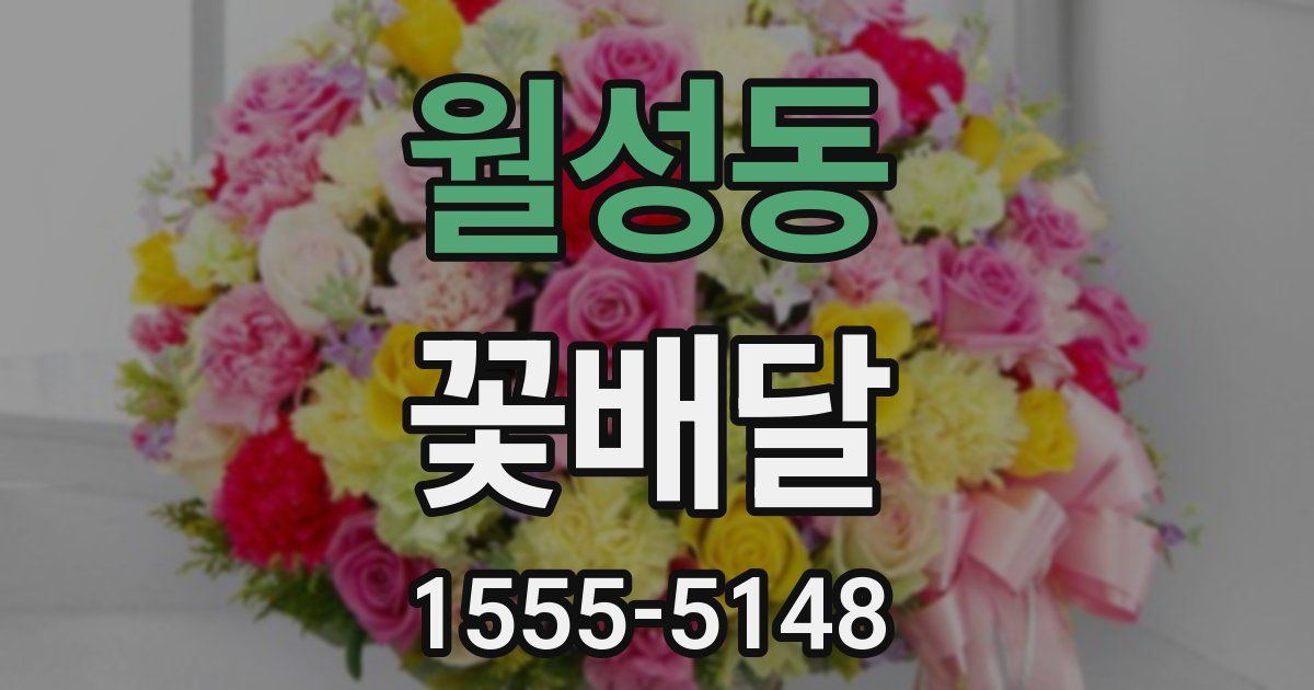 월성동 꽃배달