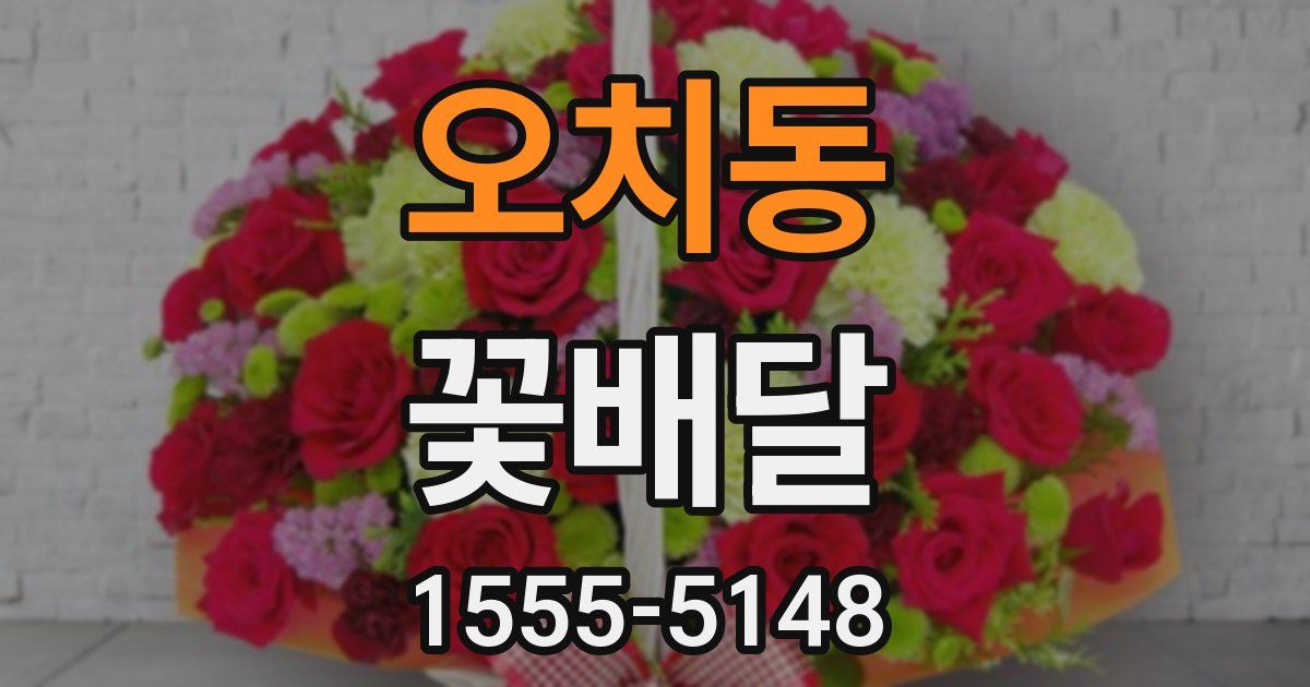 오치동 꽃배달