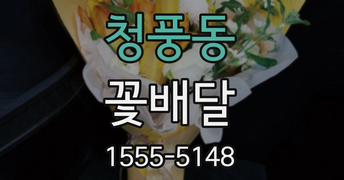 청풍동 꽃배달