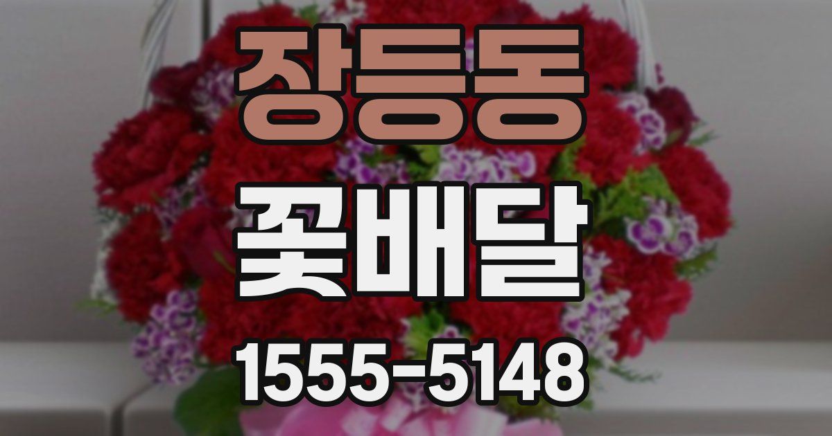 장등동 꽃배달
