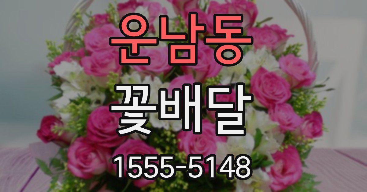 운남동 꽃배달