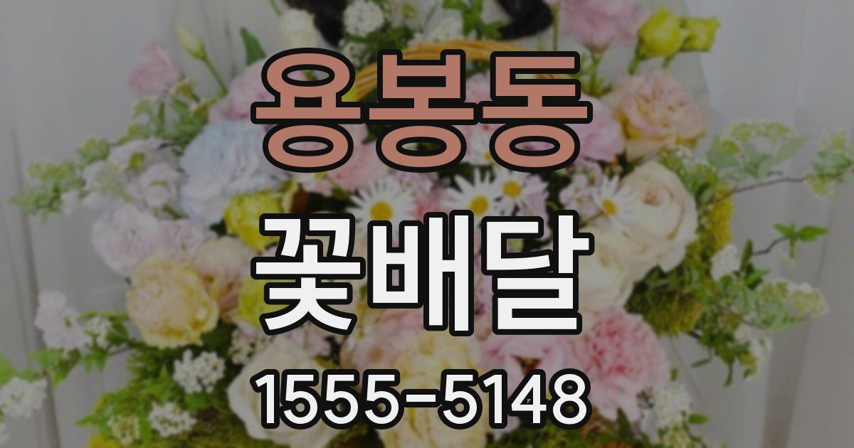 용봉동 꽃배달