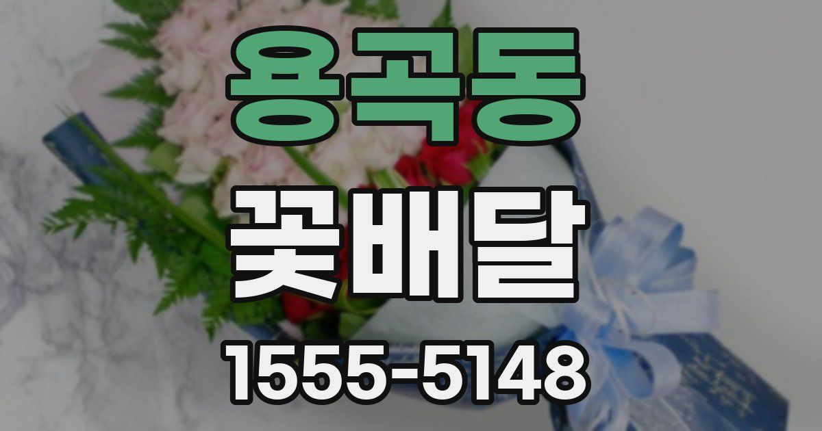 용곡동 꽃배달