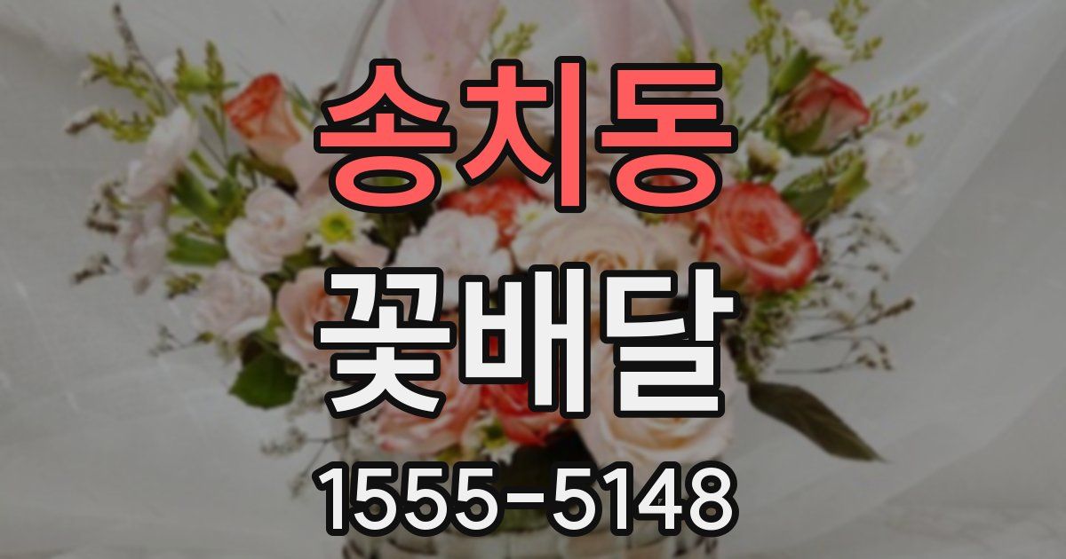 송치동 꽃배달