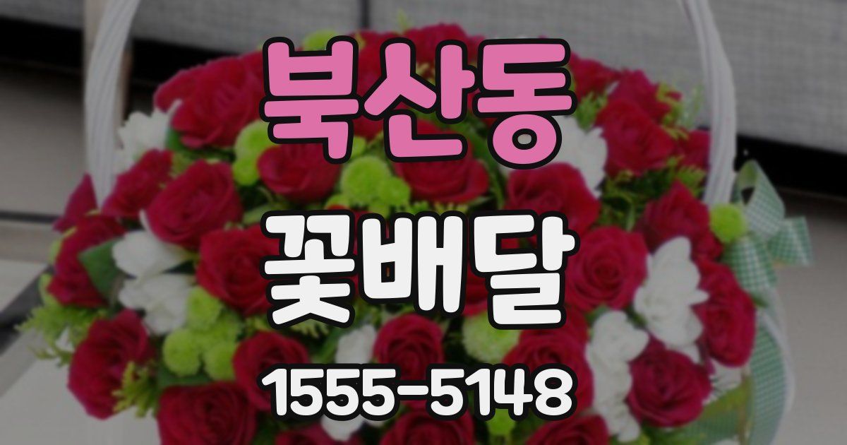 북산동 꽃배달