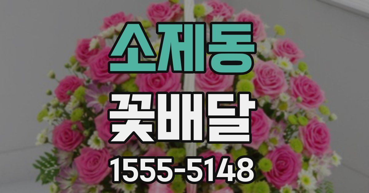 소제동 꽃배달