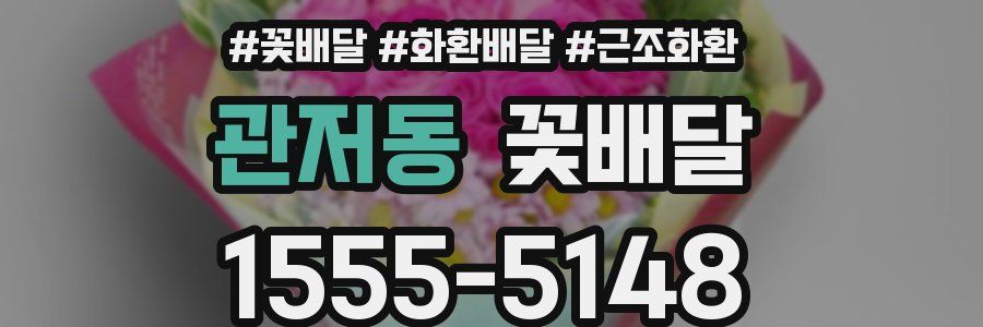 관저동 꽃배달
