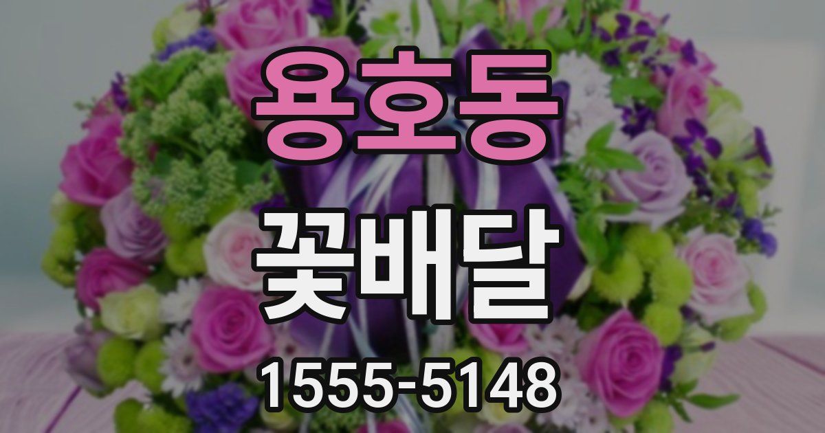 용호동 꽃배달