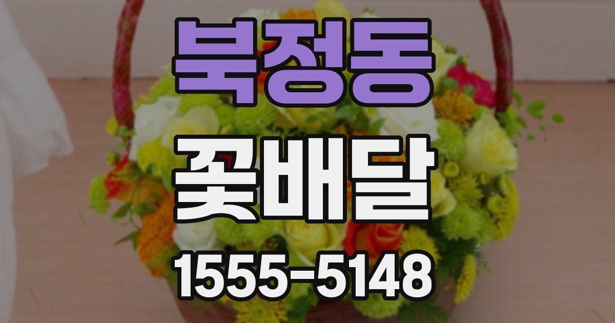 북정동 꽃배달