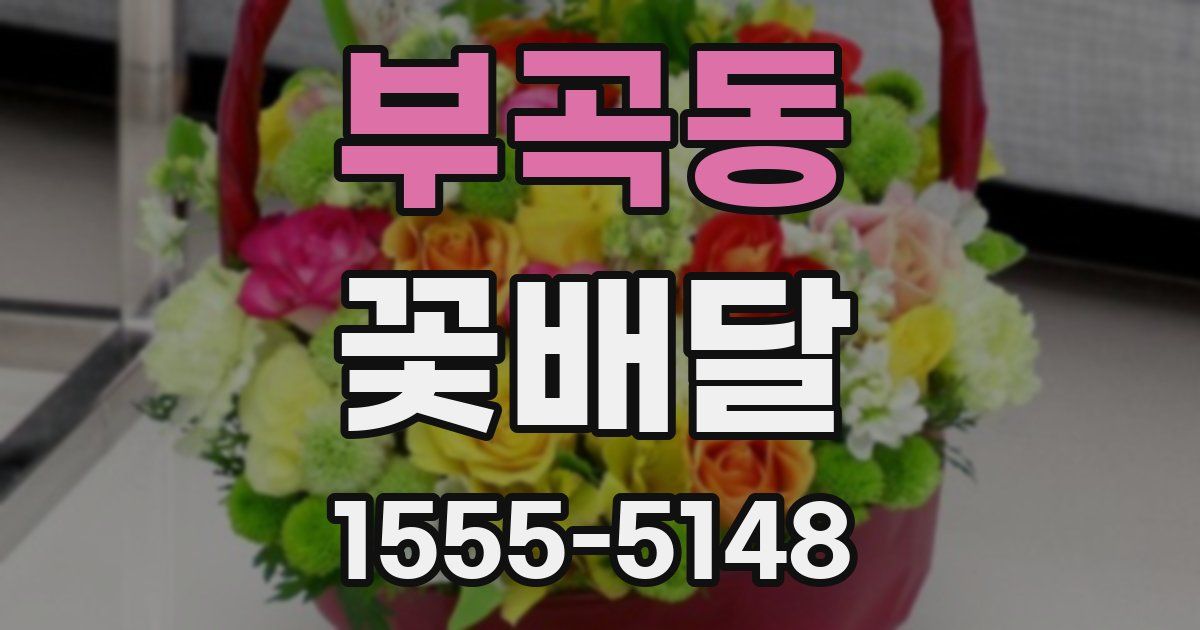 부곡동 꽃배달