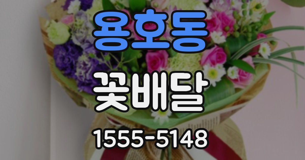 용호동 꽃배달