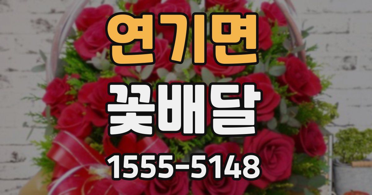 연기면 꽃배달