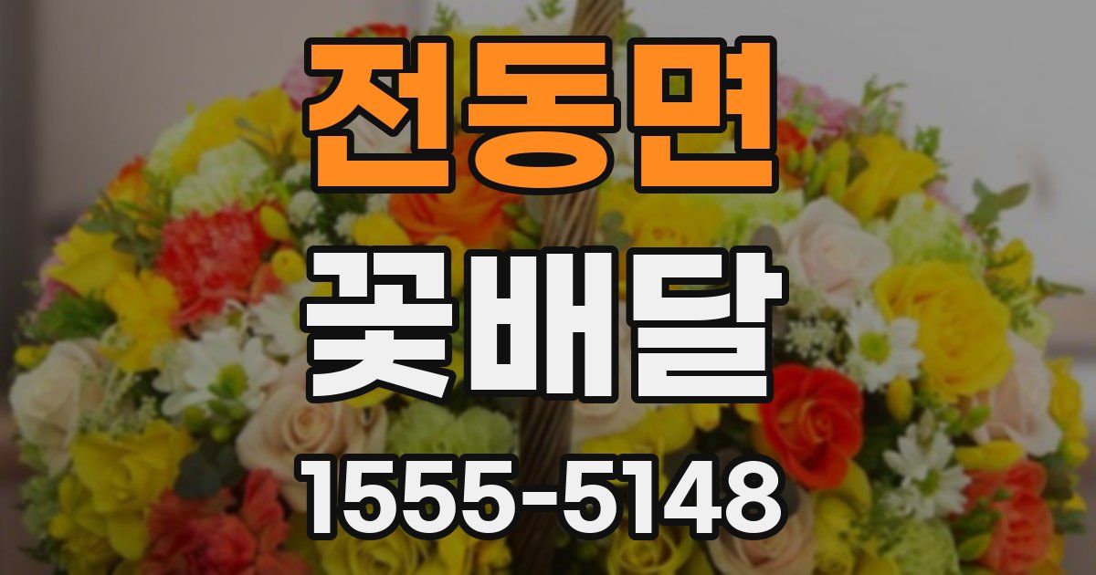 전동면 꽃배달