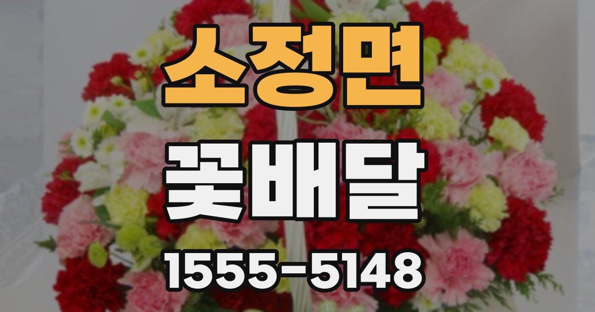 소정면 꽃배달
