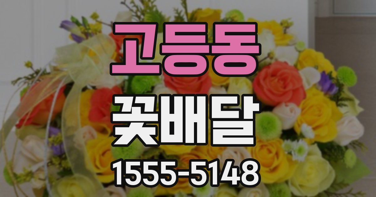 고등동 꽃배달