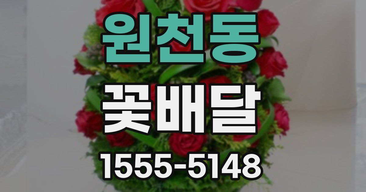 원천동 꽃배달
