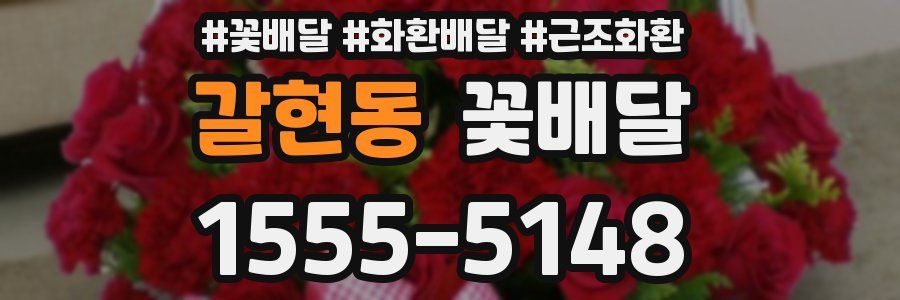 갈현동 꽃배달