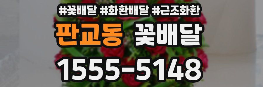 판교동 꽃배달