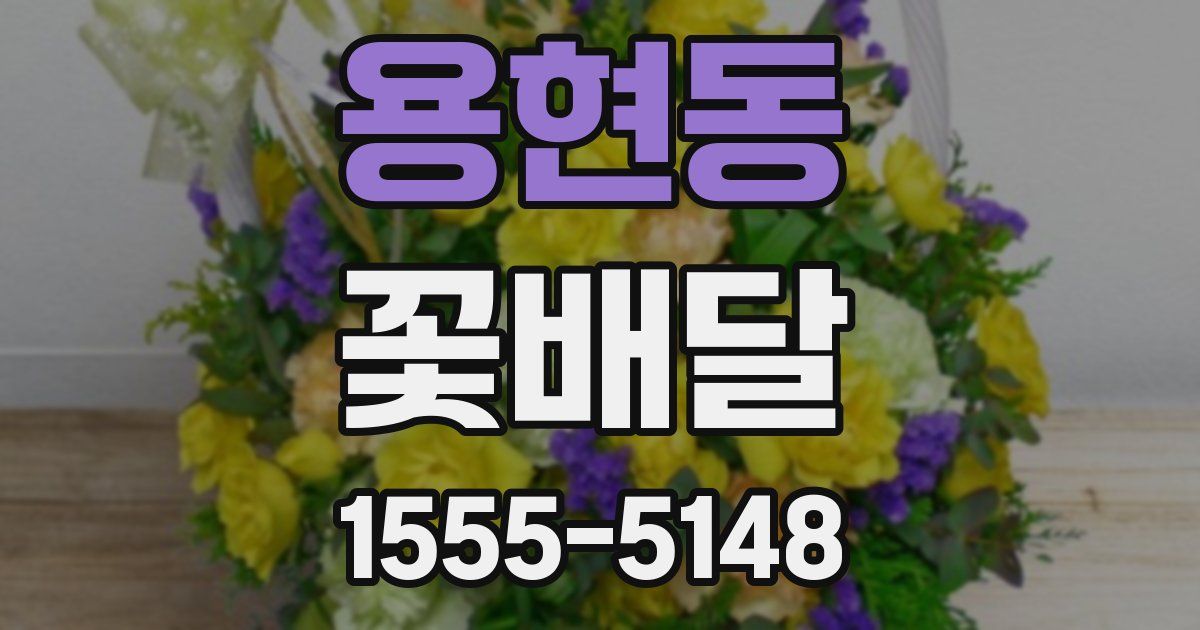 용현동 꽃배달