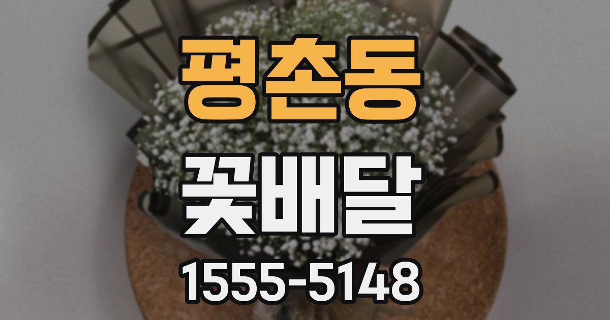 평촌동 꽃배달